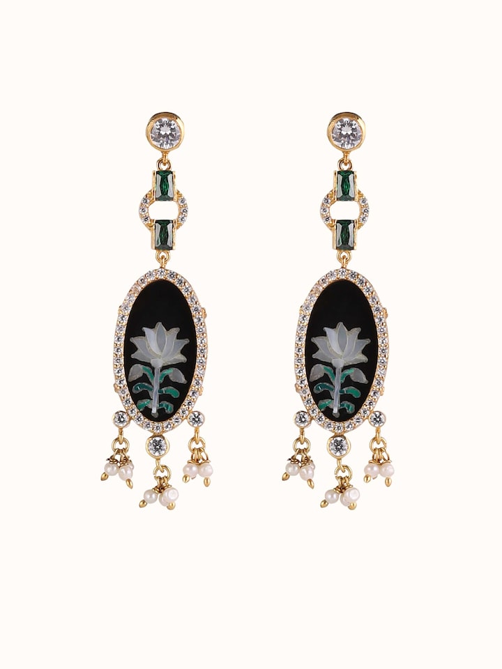 Parchinkari Silver Drop Earrings