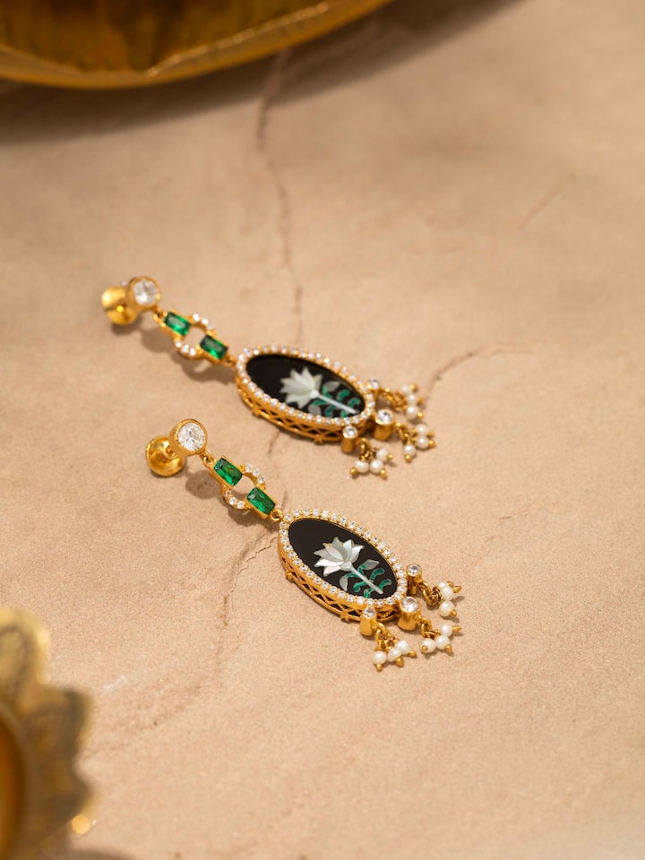 Parchinkari Silver Drop Earrings