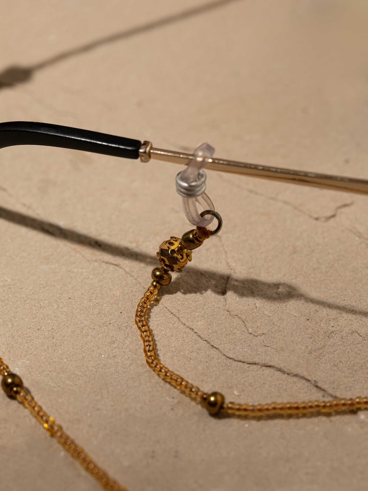 Back view of Glass Bead Lanyard highlighting clasp and overall design.