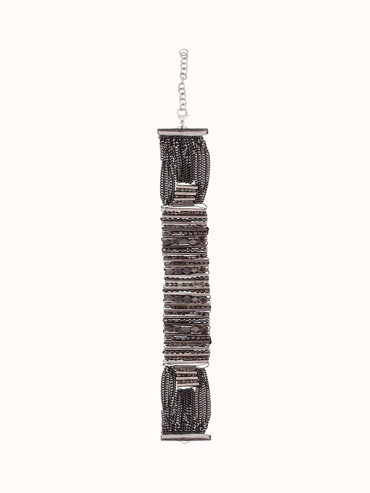 Front view of Handcrafted Flexible Bracelet featuring an intricate design with a flexible, comfortable fit.