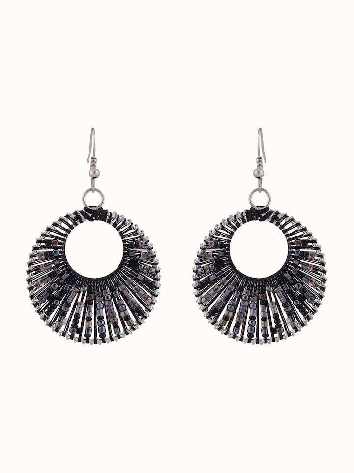 Front view of Handcrafted Drop Earrings featuring unique handcrafted design and artisanal details.
