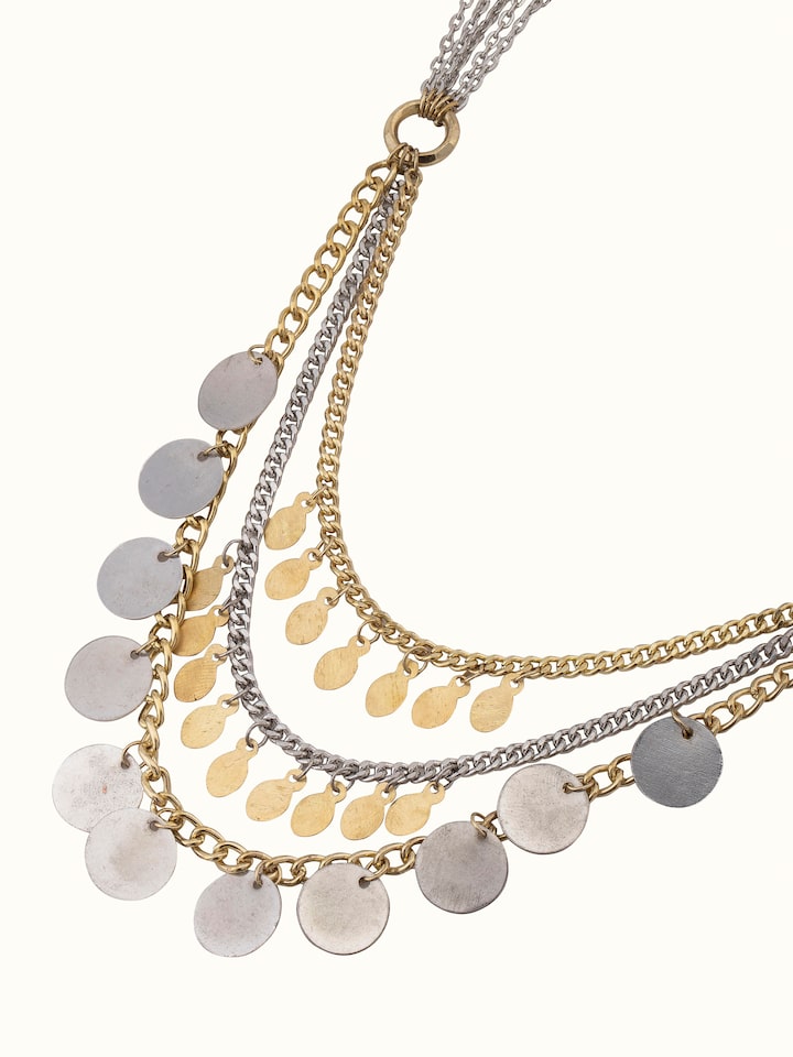 Detailed view of handcrafted long necklace emphasizing its fine craftsmanship and intricate design.