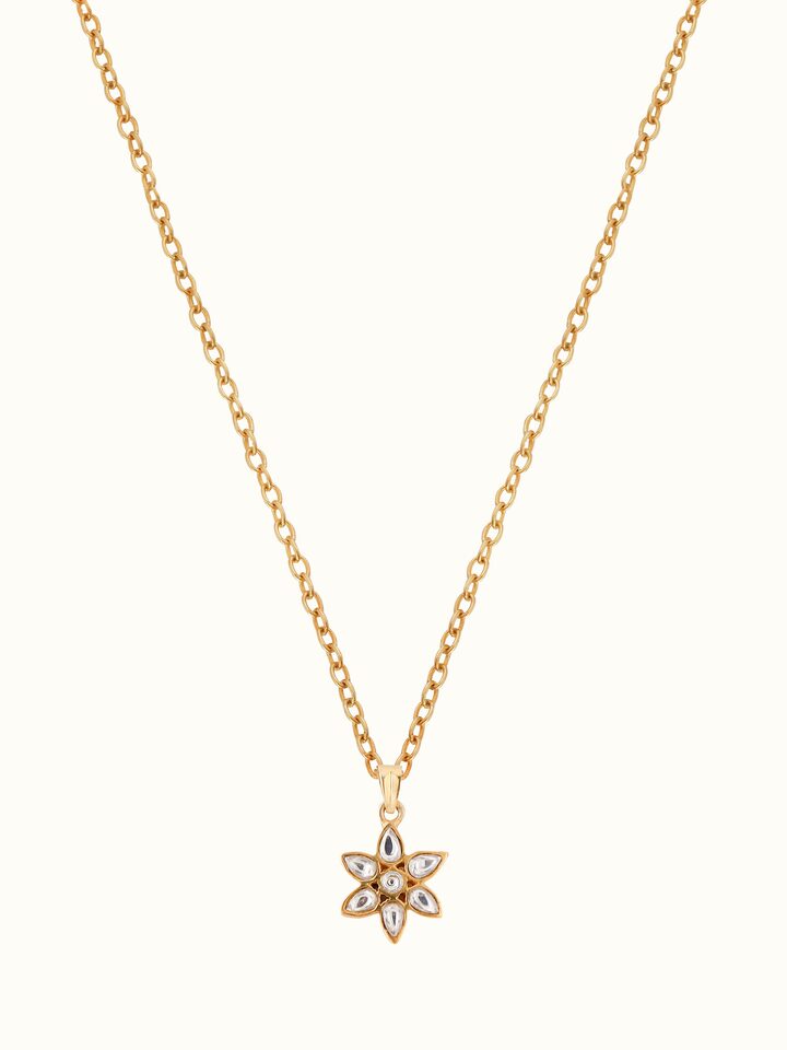 Front view of Silver Smithing Pendant & Chain highlighting the pendant's design and the chain's elegance