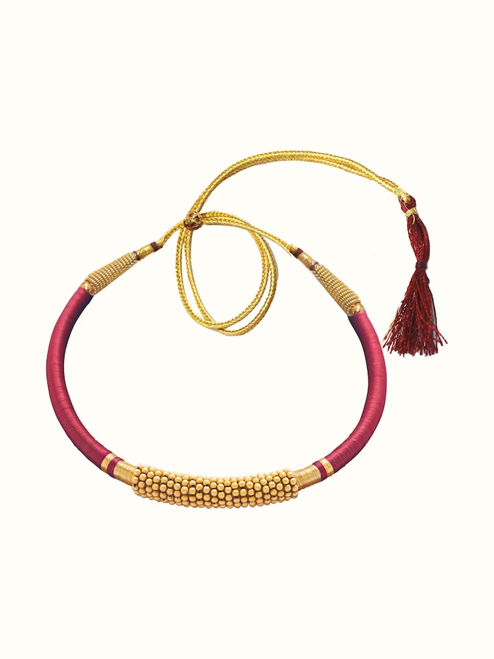 Front view showcasing the detailed design of the 22 Karat gold choker