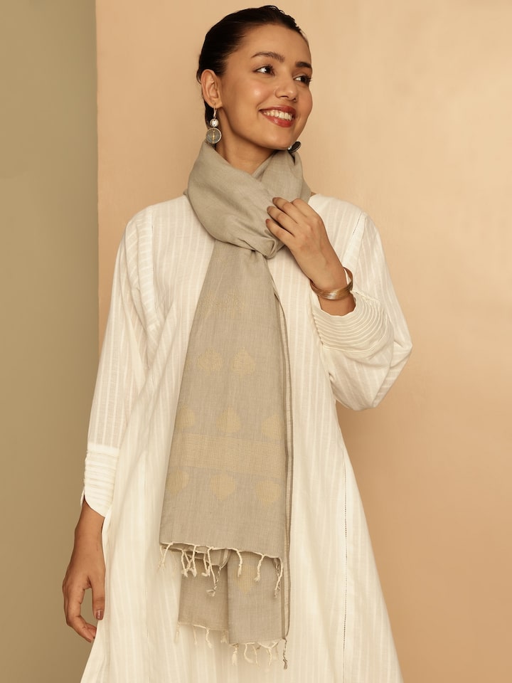 Cotton Extra-weft Stole