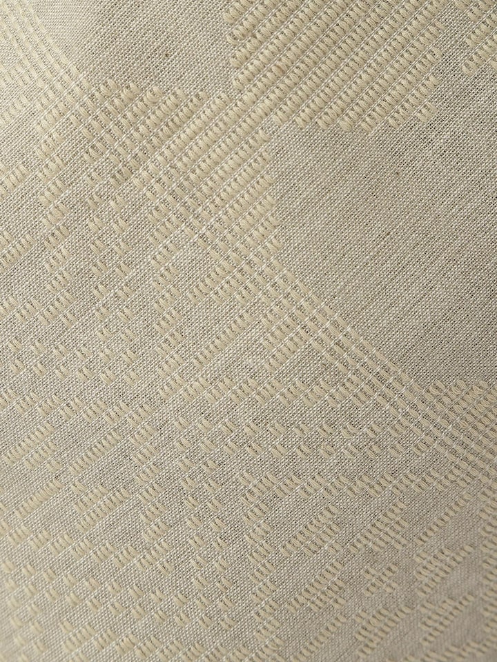 Grey Cotton Extra-weft Stole
