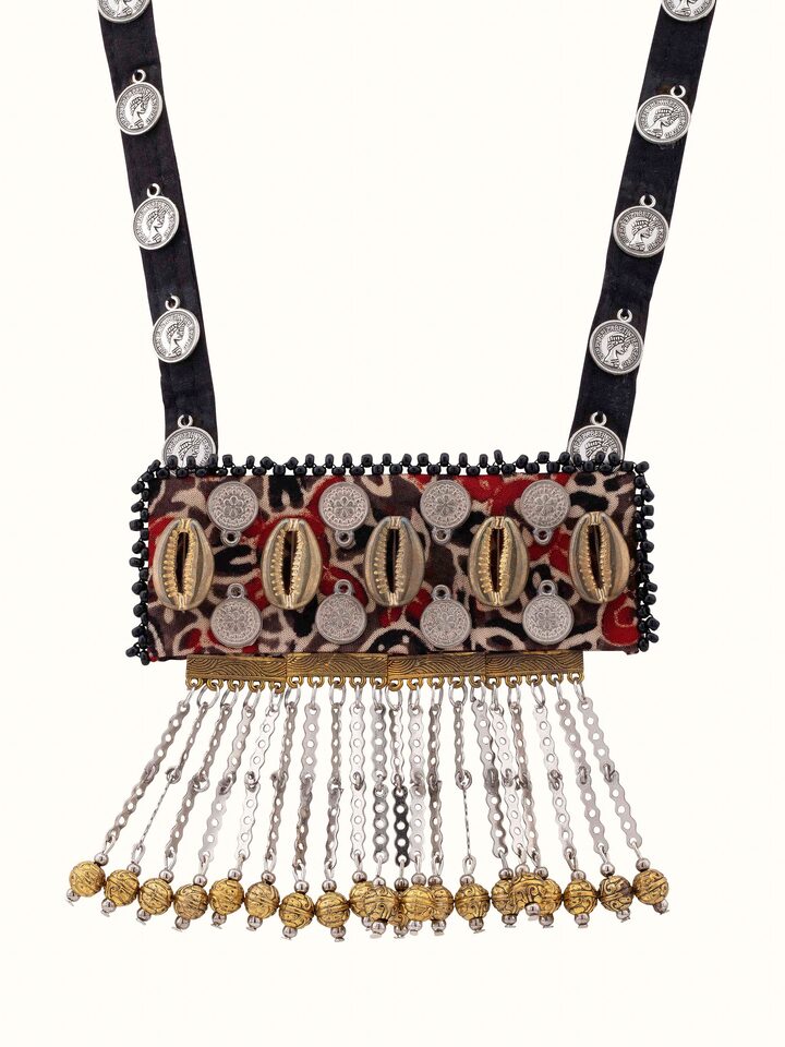Ajrakh Long Necklace