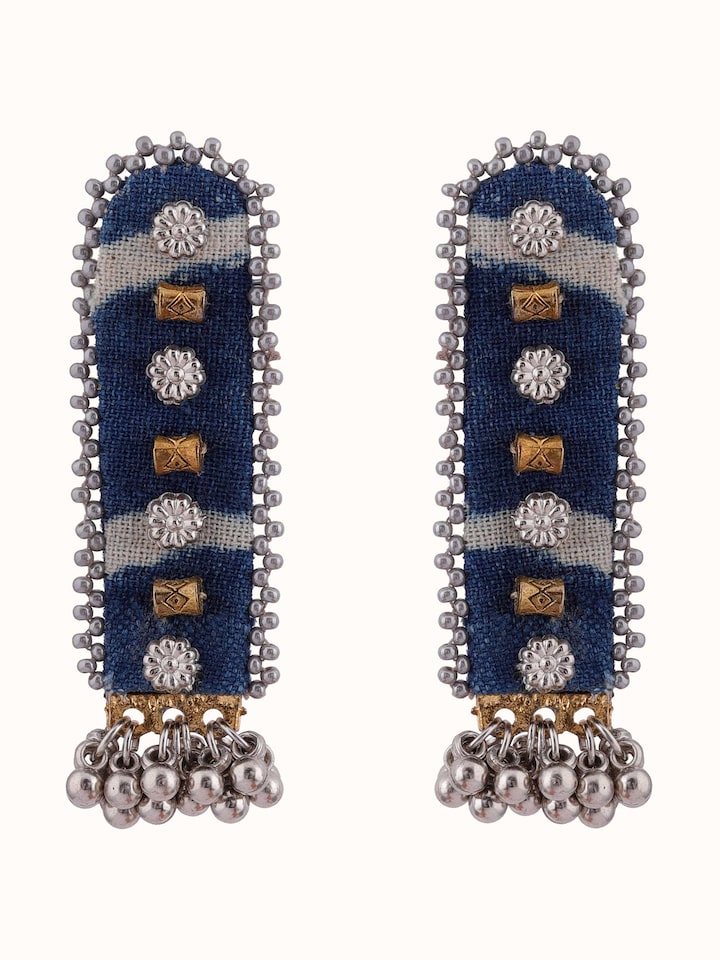 Ajrakh Drop Earrings