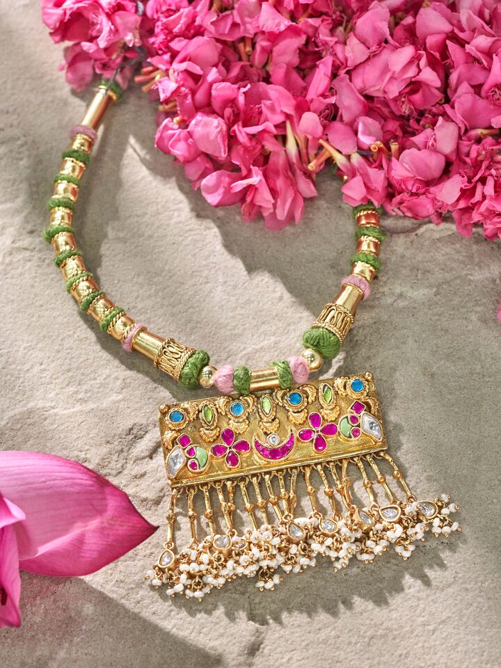 Close-up view of Silver Smithing collar necklace emphasizing fine detailing and high-quality finish