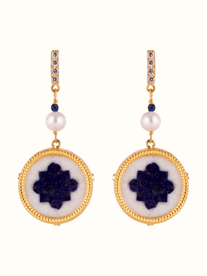 Parchinkari Silver Drop Earrings