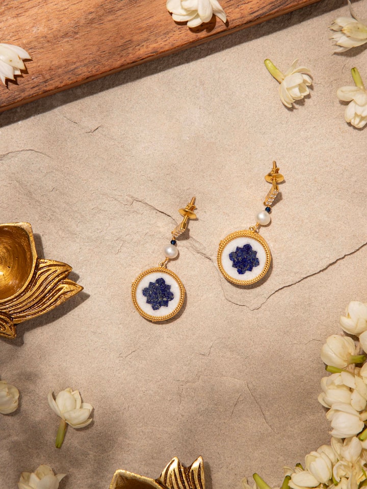 Parchinkari Silver Drop Earrings
