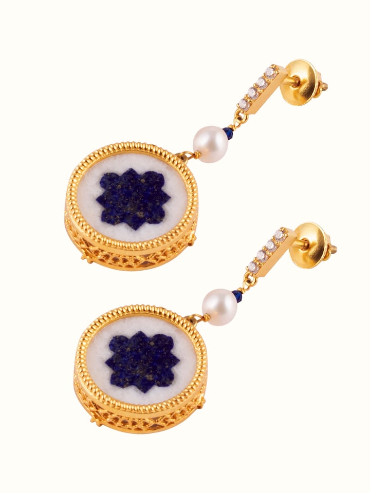 Parchinkari Silver Drop Earrings