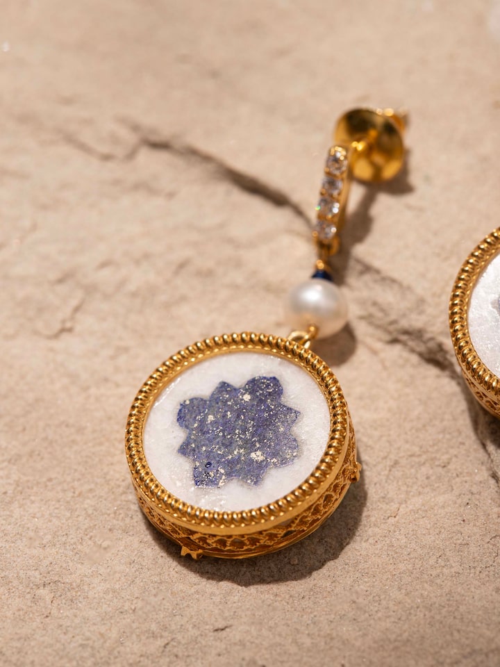 Parchinkari Silver Drop Earrings