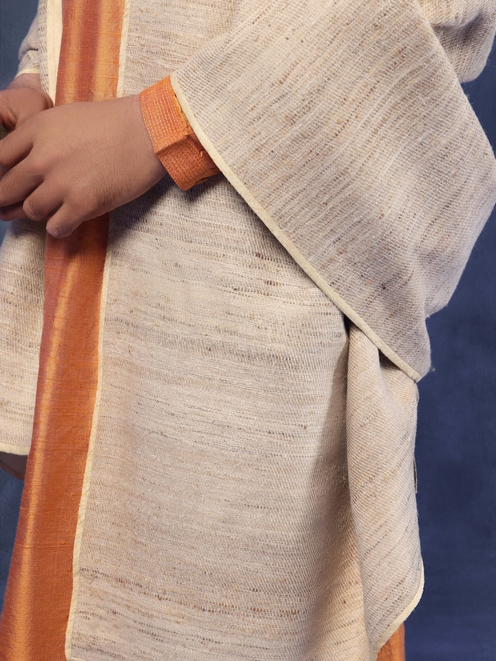 Beige Silk Shawl