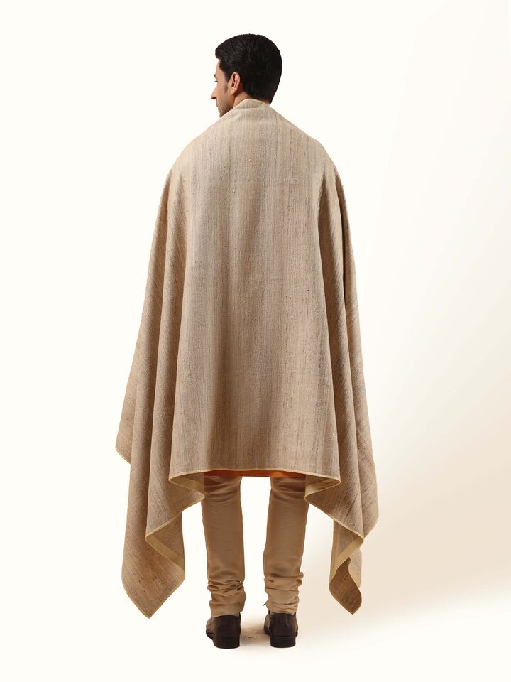 Beige Silk Shawl
