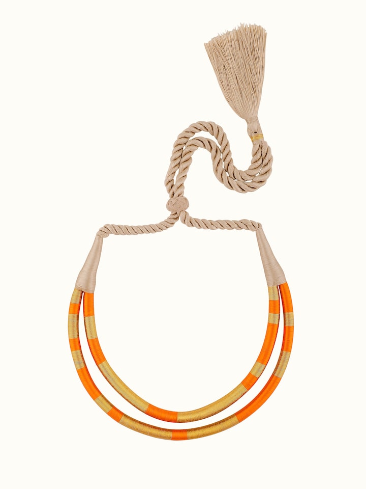 Front view of Crochet Drop Earrings showcasing their delicate crochet design.