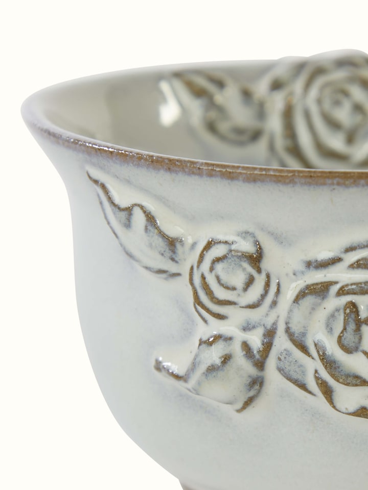 Angled view of Matte Studio Pottery Ceramic Dinner Bowl revealing its sleek and minimalistic style.