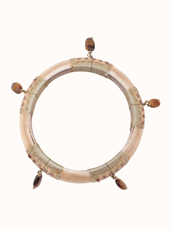 Front view of Handcrafted Flexible Bracelet featuring a unique, flexible design with intricate details.