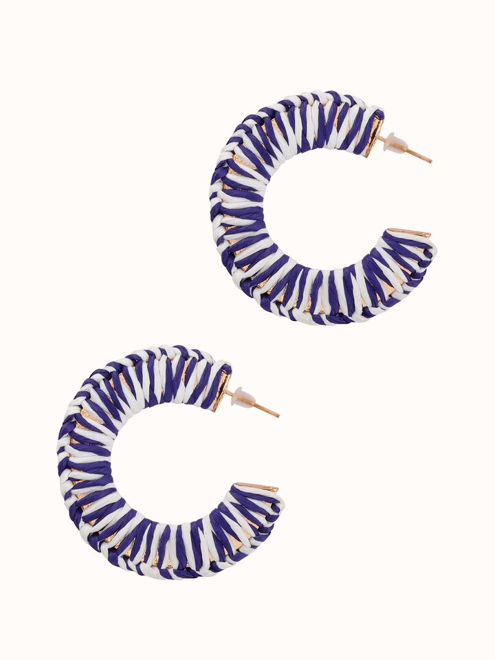 Back view of Handcrafted Hoop Earrings showing the smooth finish and secure fastening.