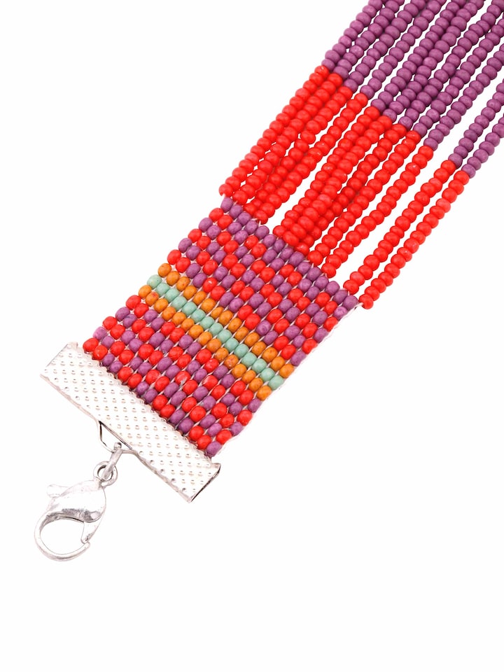 Back view of Handcrafted Flexible Bracelet featuring the secure closure and detailed design.