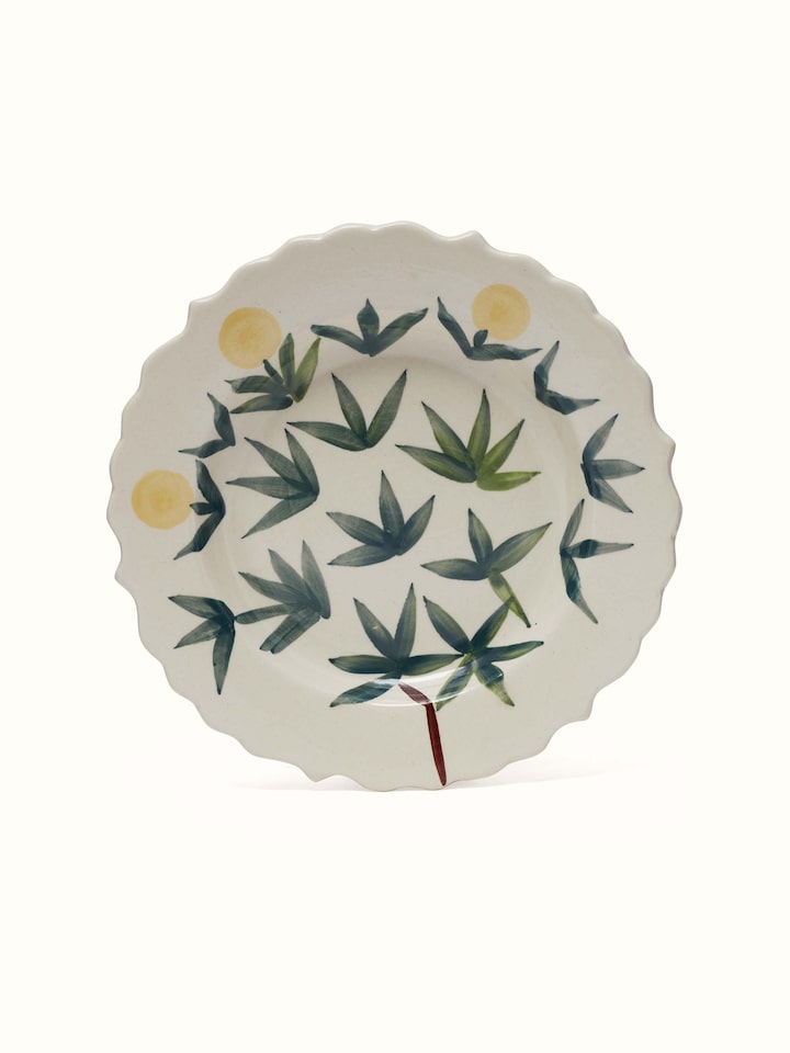 Front view of Cheriyal Village Women Painting highlighting the vibrant colors and details.