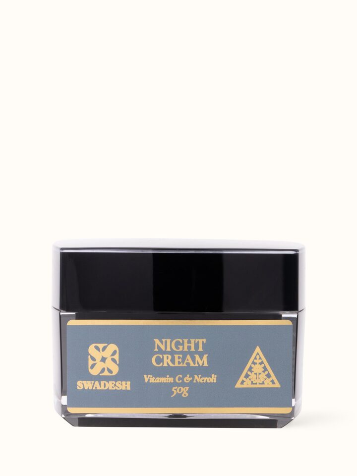 Front view of Night Cream Vitamin C & Neroli highlighting the product packaging.