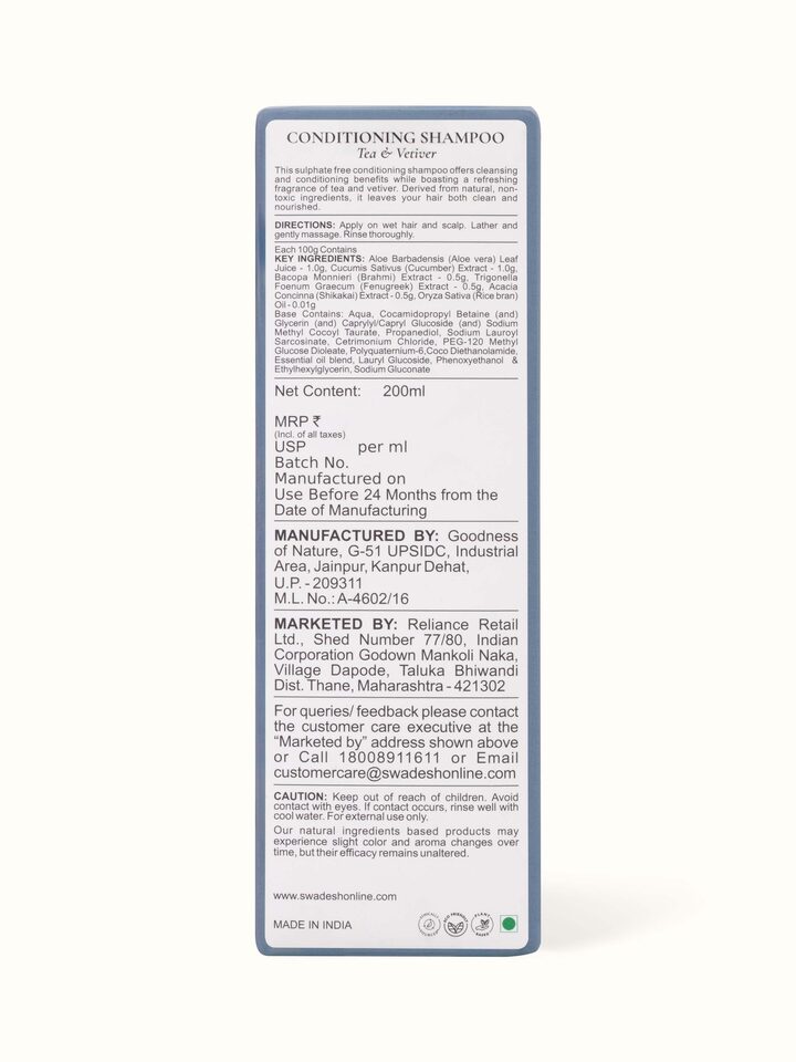 Conditioning Shampoo Tea & Vetiver