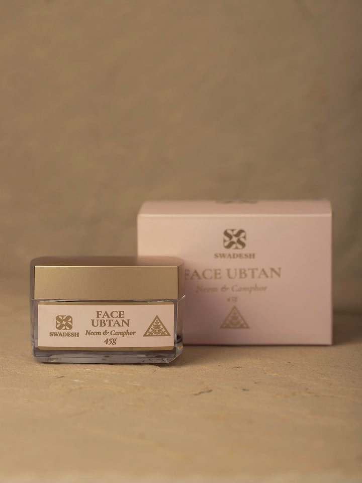 Face Ubtan Neem & Camphor shown in a spa setting, emphasizing its rejuvenating properties