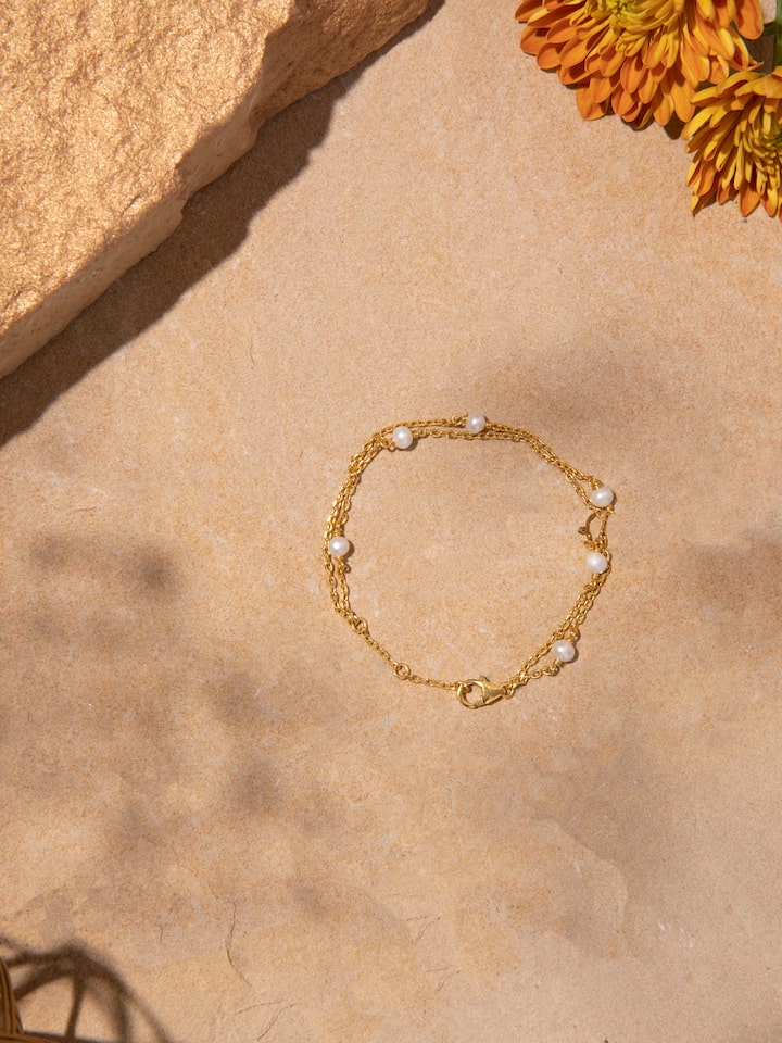 Side view of Silver Smithing Flexible Bracelet showcasing the flexible design.