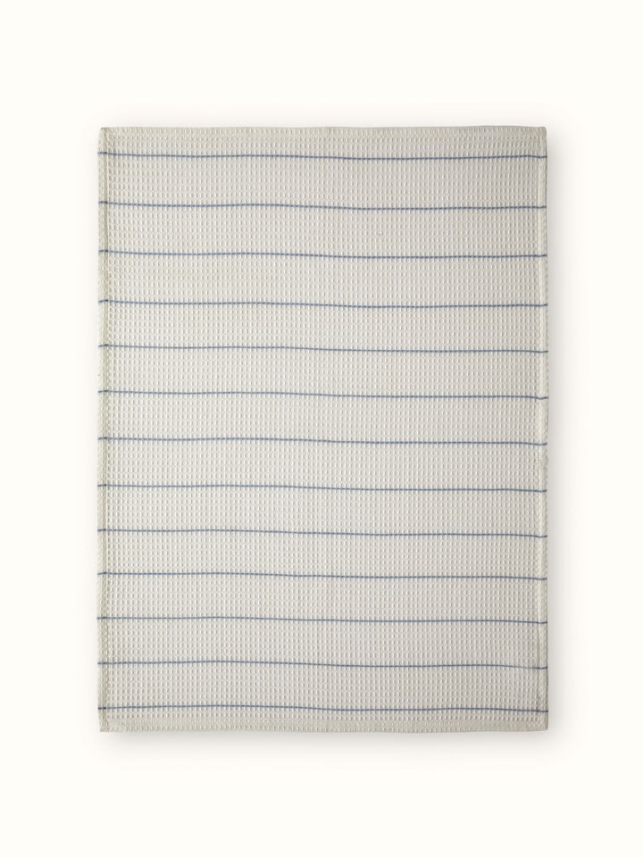 Arth light blue handwoven cotton dish towels set of 4, showing a soft light blue color and handwoven texture.