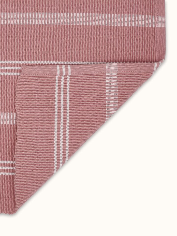 Back view of Vastav table mat set showing weave quality and stitching