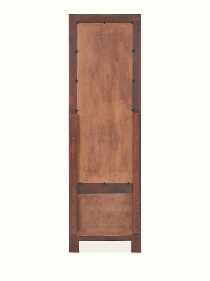 Front view of Sheesham Wood & Bone Inlay Dressing Table (2 Drawers) showing the front design and silhouette, in an alternate close-up