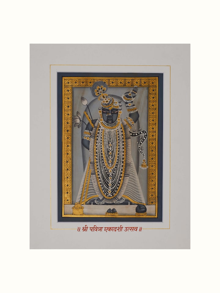 Front view of Pichwai Shreenathji Painting (24 Pcs) showing the complete piece and design, with a slightly different focus area