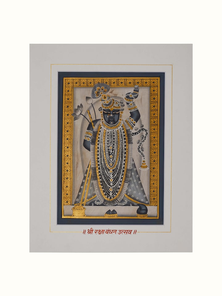 Front view of Pichwai Shreenathji Painting (24 Pcs) showing the complete piece and design, with a slightly different focus area
