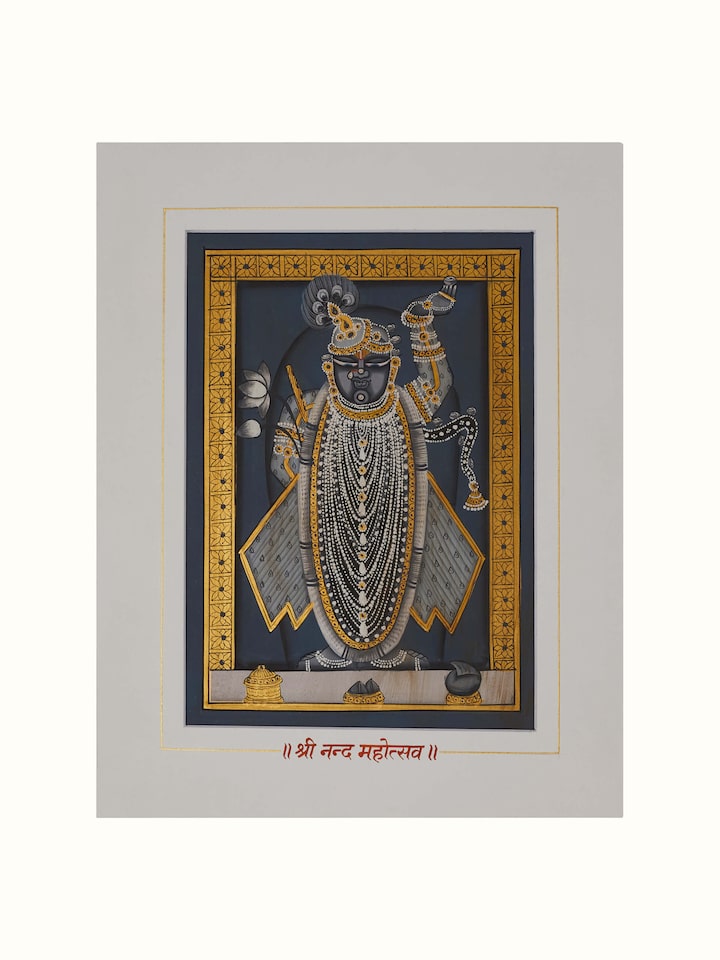 Front view of Pichwai Shreenathji Painting (24 Pcs) showing the complete piece and design, with a slightly different focus area