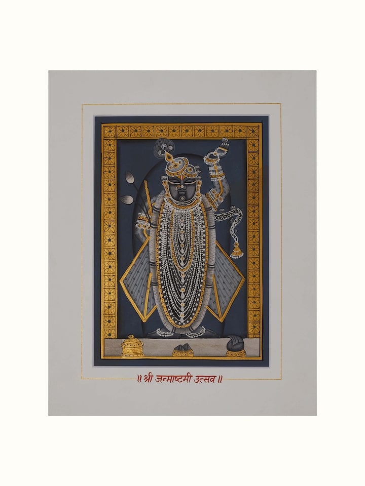 Front view of Pichwai Shreenathji Painting (24 Pcs) showing the complete piece and design, from a different angle