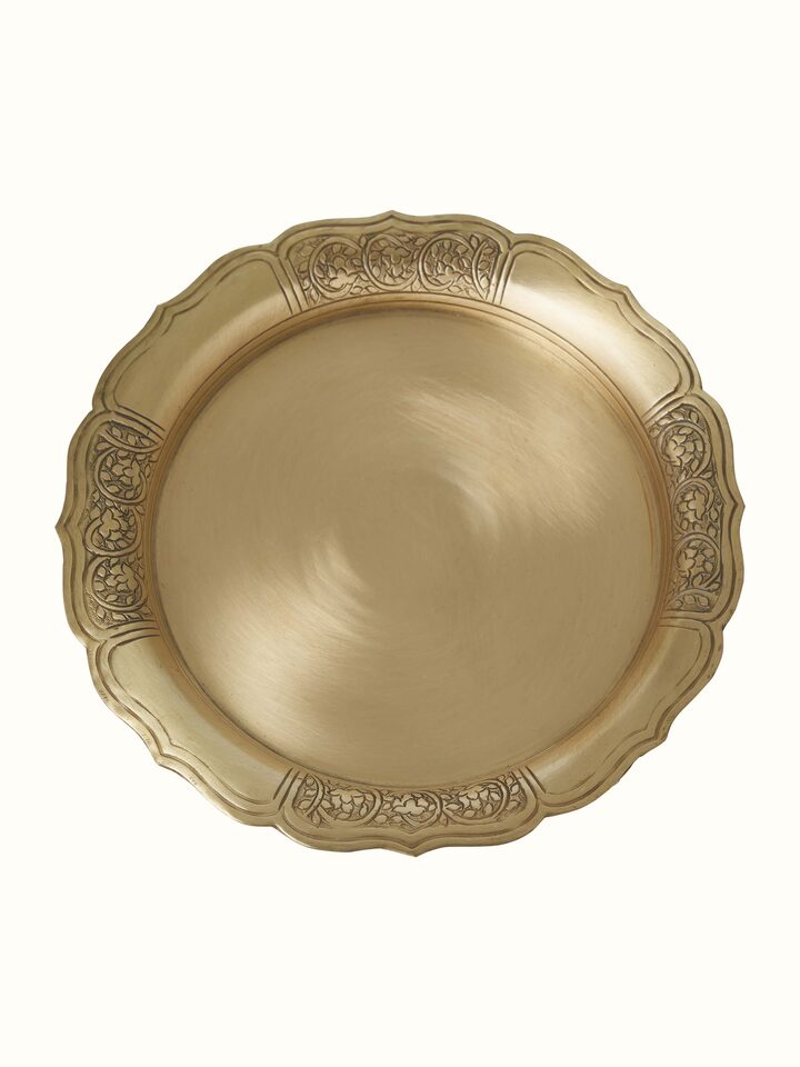 Brass Decorative Plate (8 Inches)