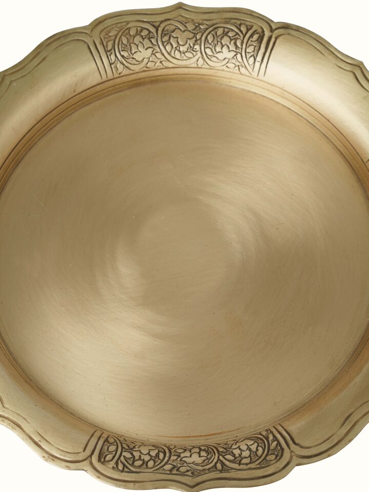 Brass Decorative Plate (8 Inches)