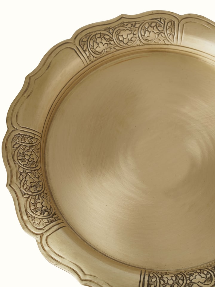 Brass Decorative Plate (8 Inches)