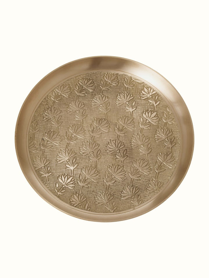 Brass Decorative Plate (10 Inches)