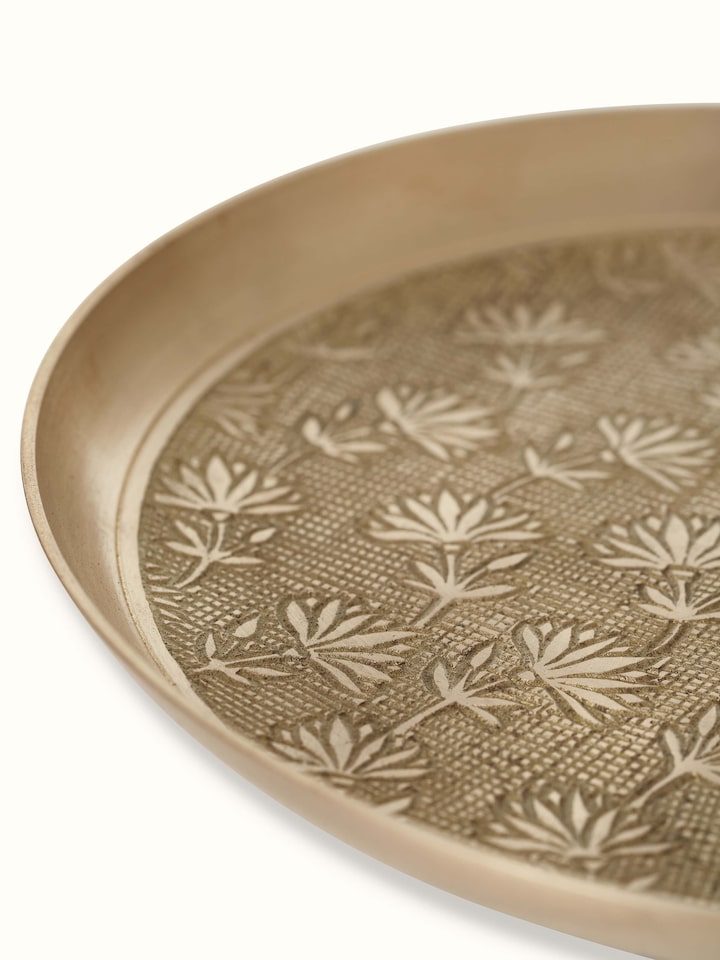 Brass Decorative Plate (10 Inches)