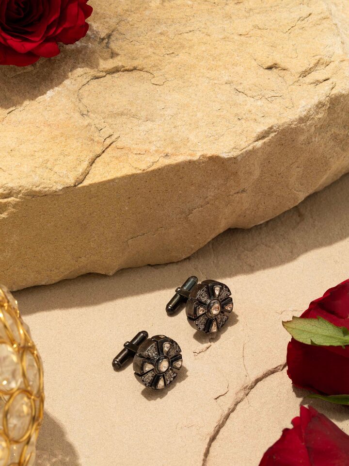 Angled shot focusing on the clasp mechanism
