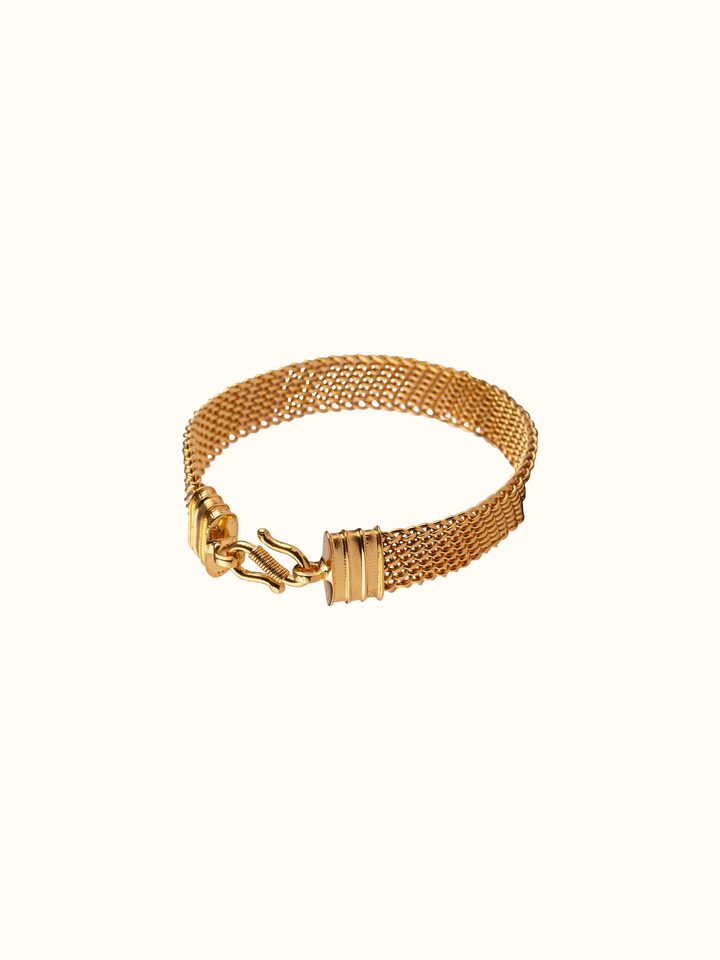 Front view of Silver Flexible Bracelet showcasing its sleek, flexible design and silver finish.