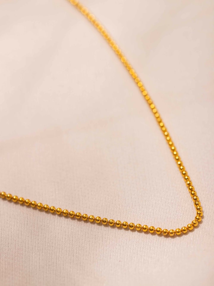 Back view of Silver Smithing Chain showcasing refined silver craftsmanship and design by Swadesh