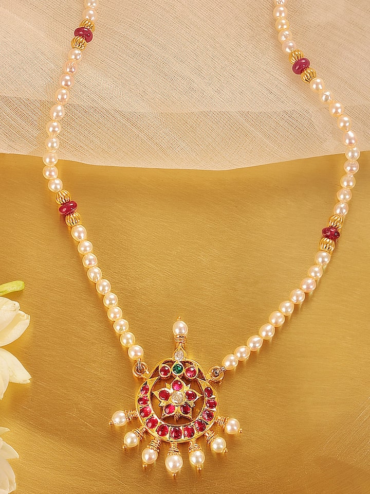 Kundala Velai 22 Karat Gold Collar Necklace
