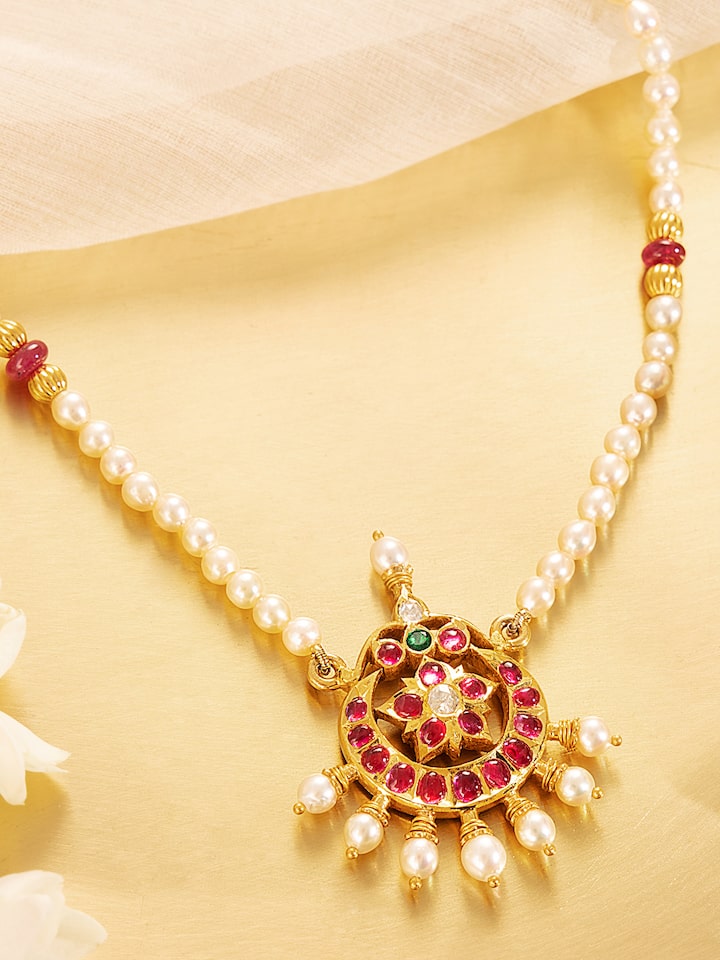 Kundala Velai 22 Karat Gold Collar Necklace