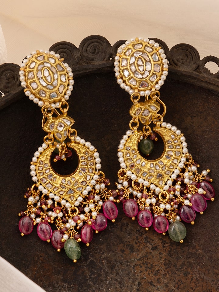 Thappa 22 Karat Gold Drop Earrings