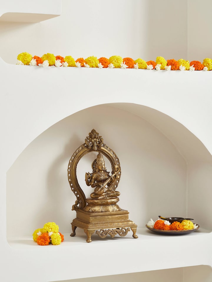 Saraswathi Bronze Casting Idol