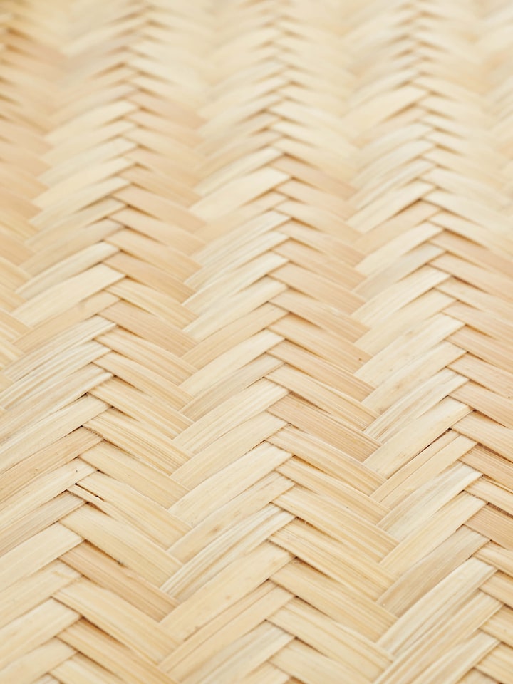 Back view of Bamboo Tray showing the robust design and natural bamboo material.