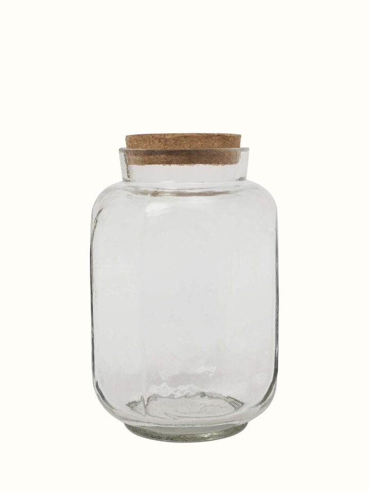 Front view of Firozabadi Glass Work Jar displaying elegant glasswork